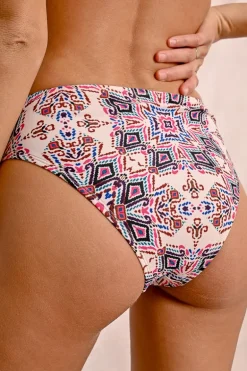 Bas de maillot de bain imprimé, taille haute