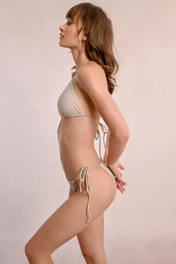 Bas de maillot de bain irisé, à nouer sur les côtés