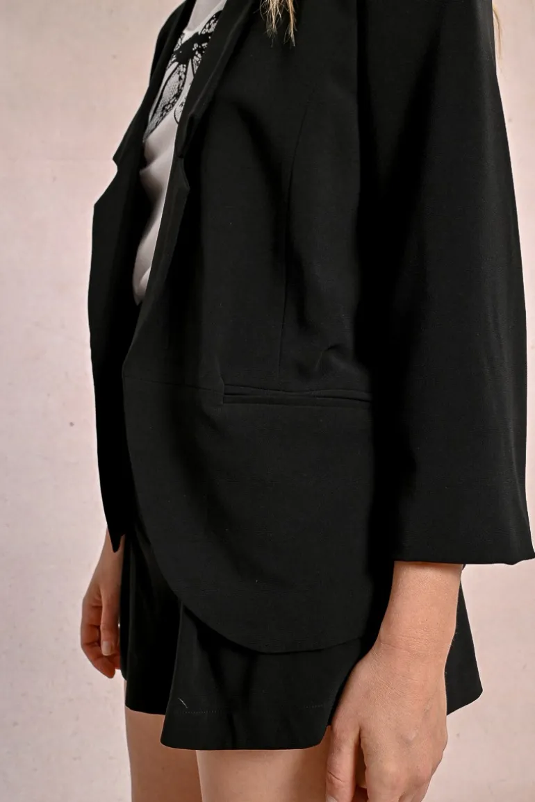 Blazer à manches 3/4