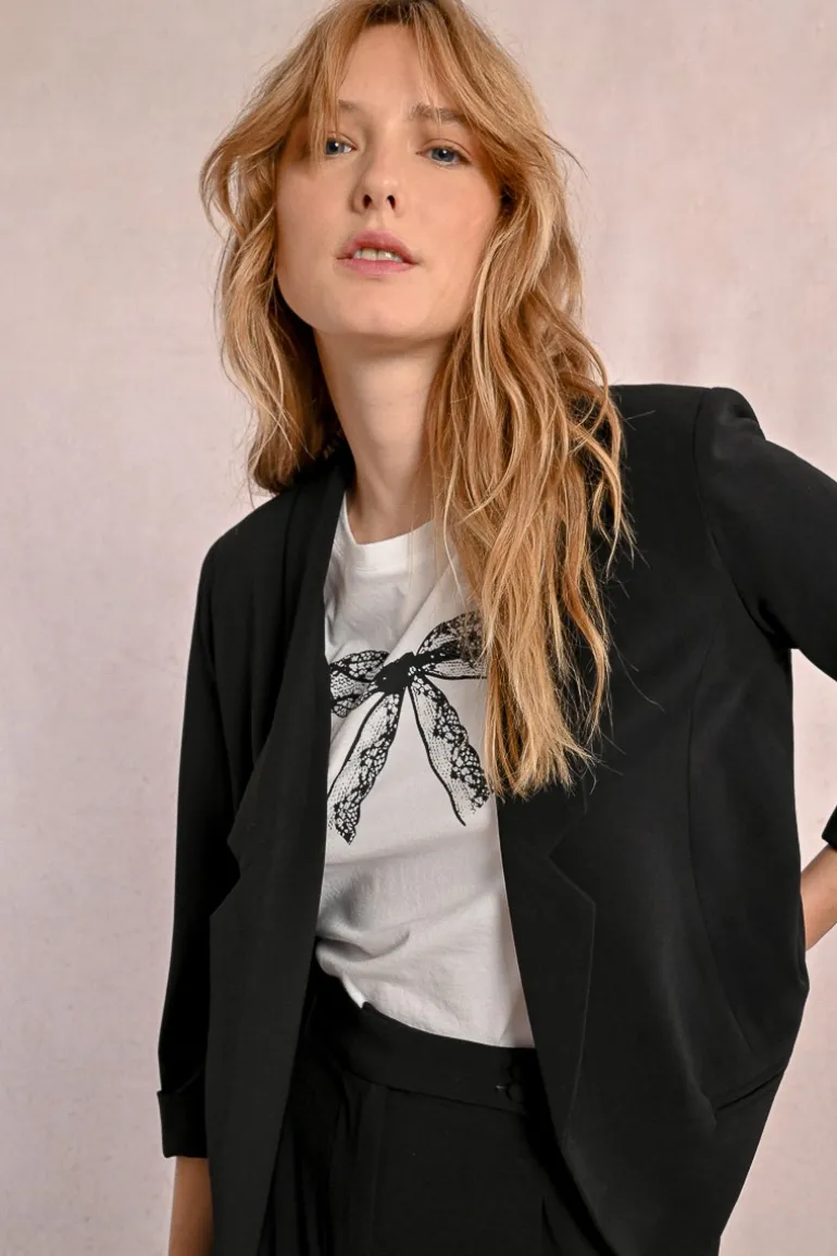 Blazer à manches 3/4