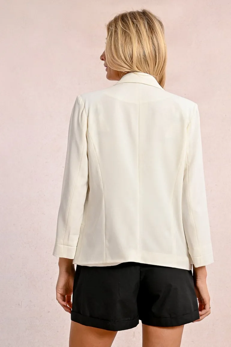 Blazer à manches 3/4