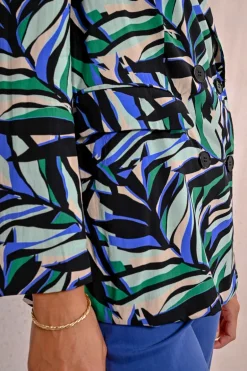 Blazer droit à imprimé