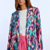 Blazer droit, imprimé