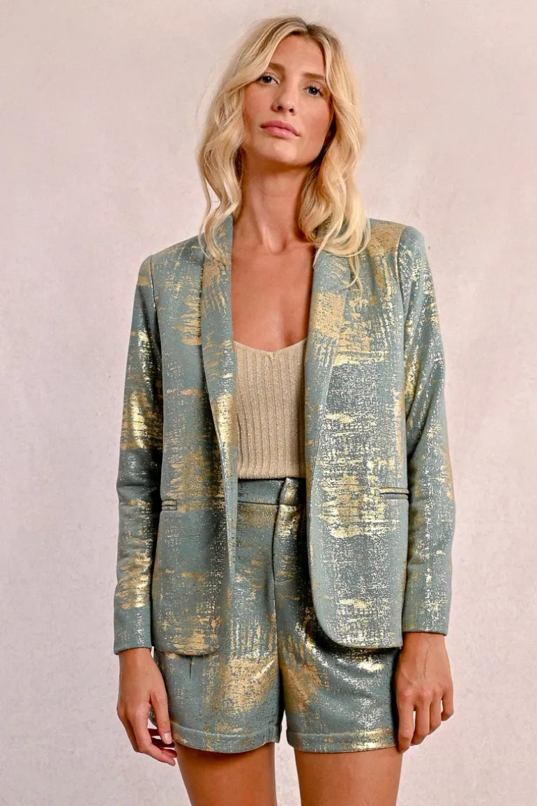 Blazer droit, irisé