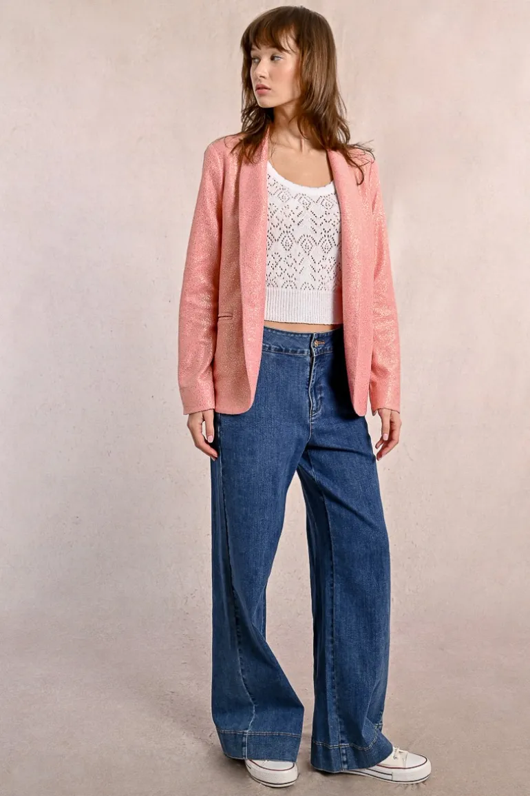 Blazer droit, irisé