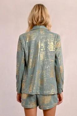 Blazer droit, irisé