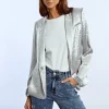Blazer droit satiné