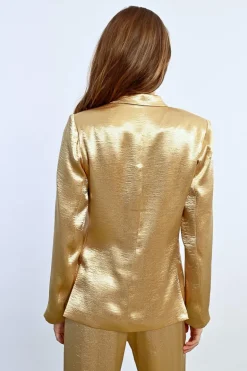Blazer droit satiné