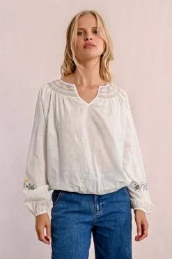 Blouse bohème brodée