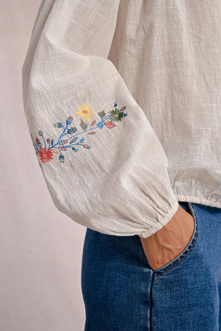 Blouse bohème brodée