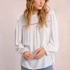 Blouse détails ajourés