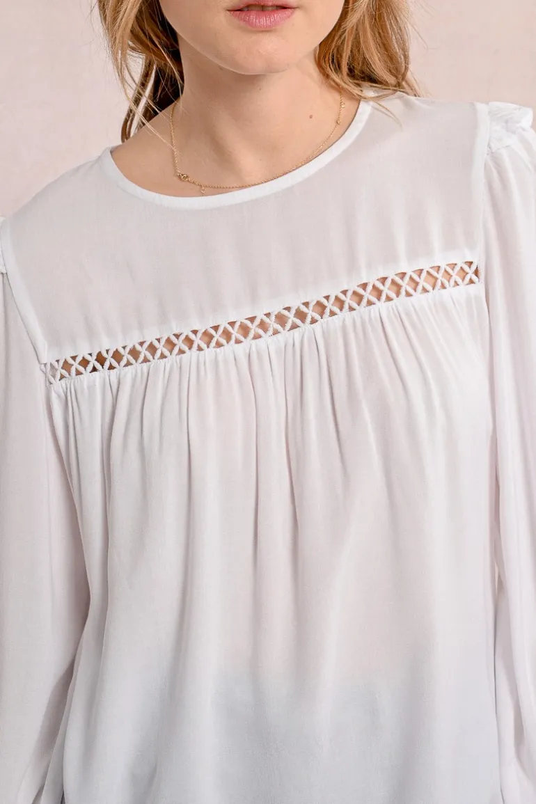 Blouse détails ajourés