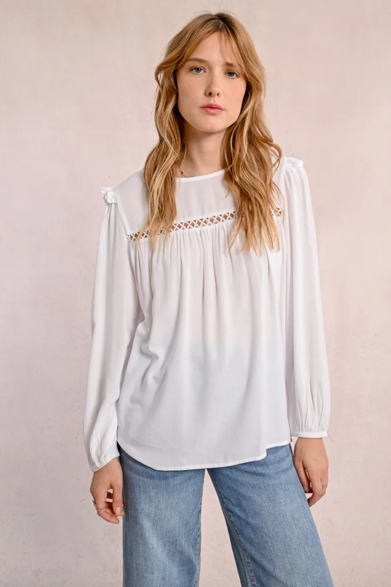 Blouse détails ajourés