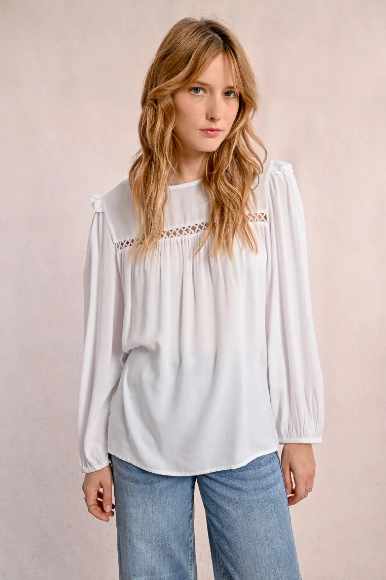 Blouse détails ajourés