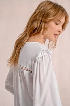 Blouse détails ajourés