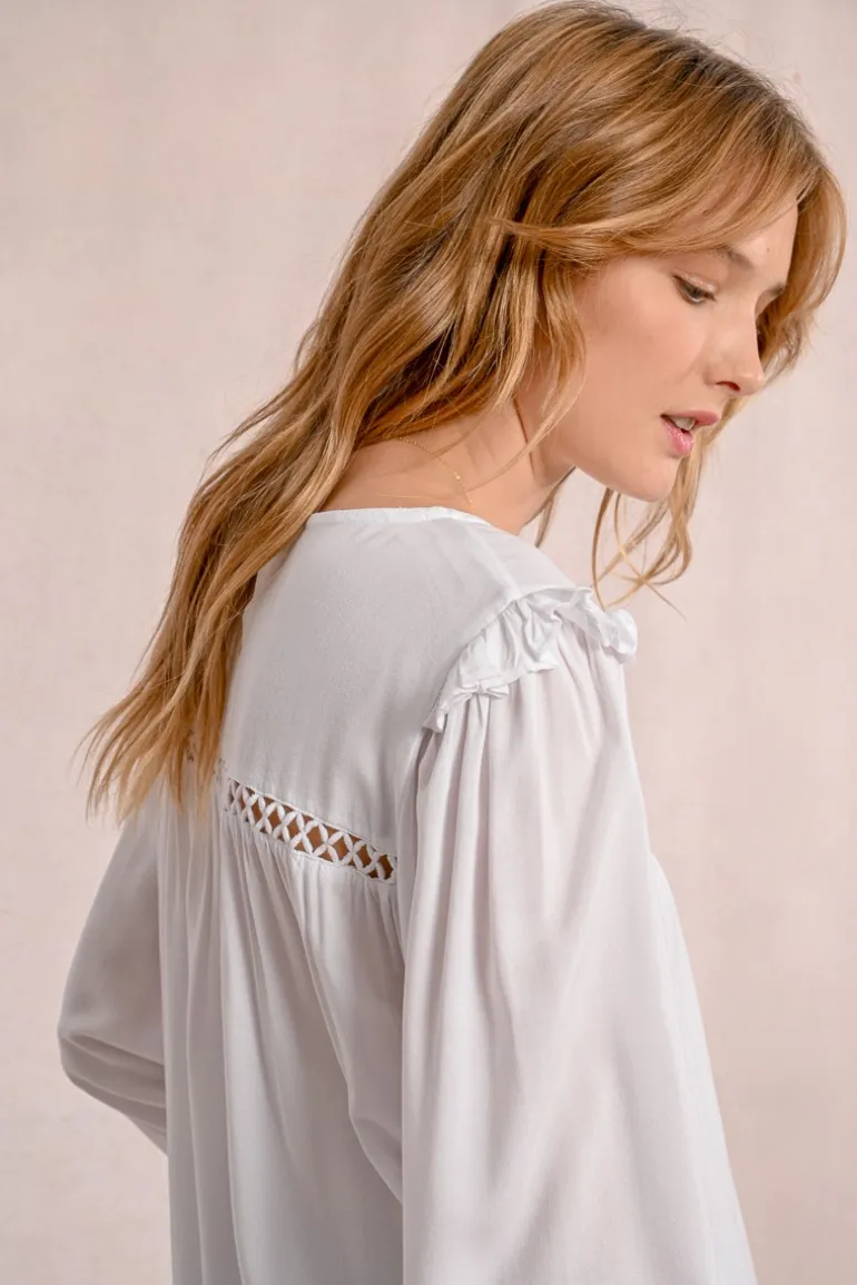 Blouse détails ajourés