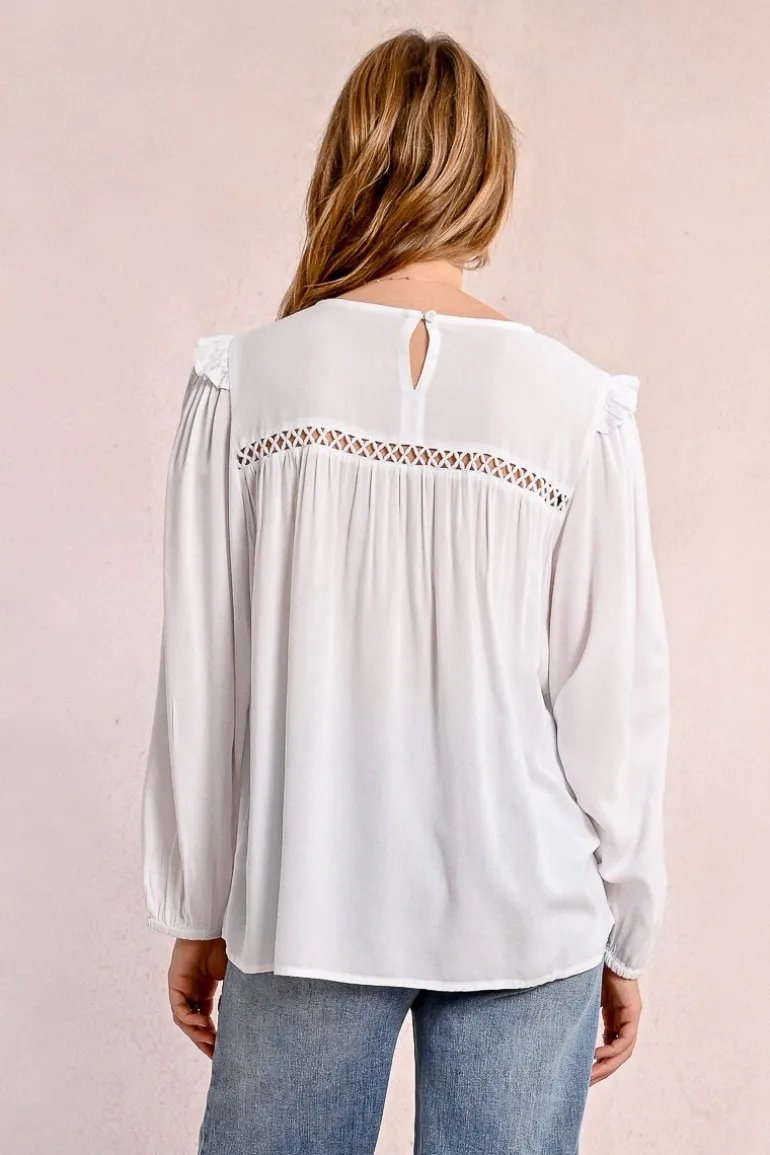 Blouse détails ajourés