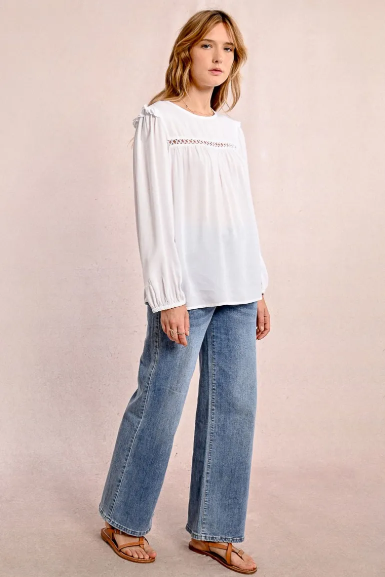 Blouse détails ajourés