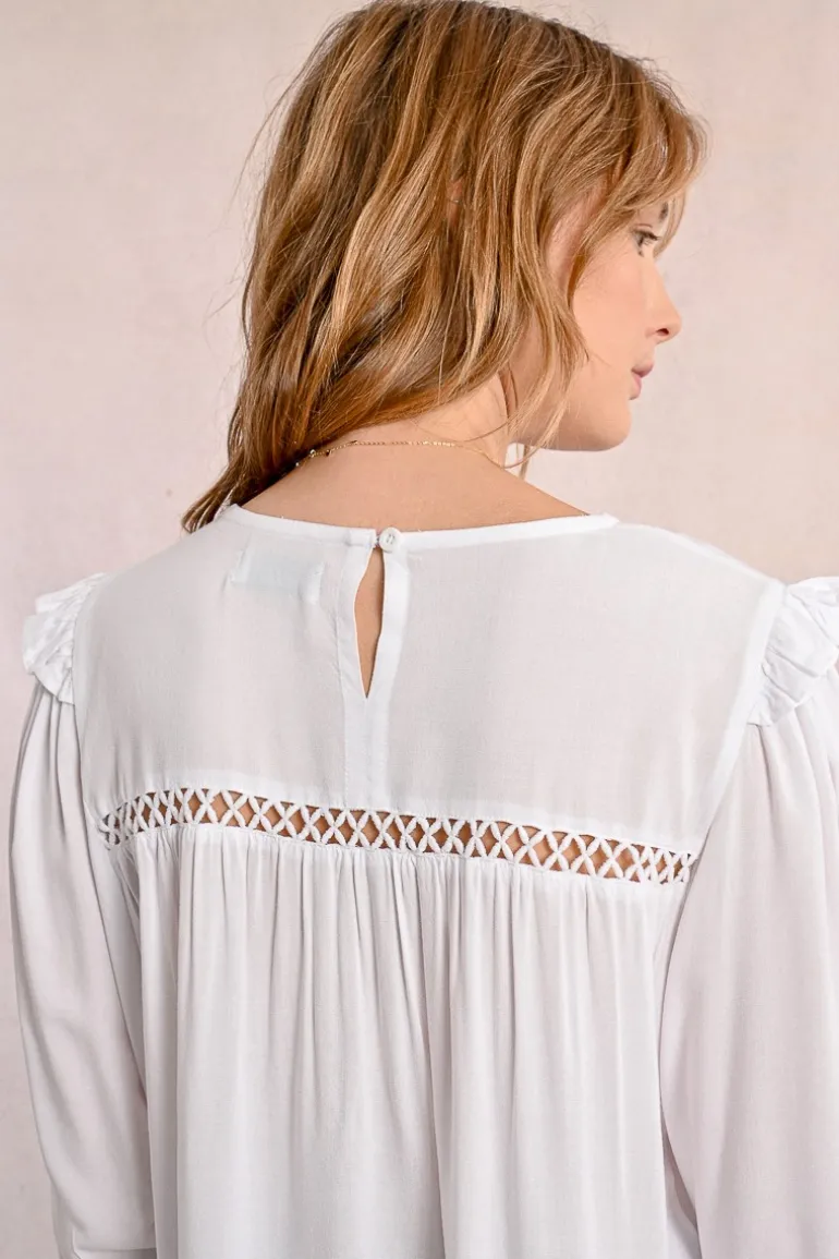 Blouse détails ajourés