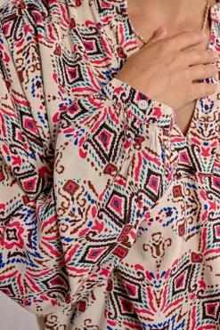 Blouse oversize imprimée