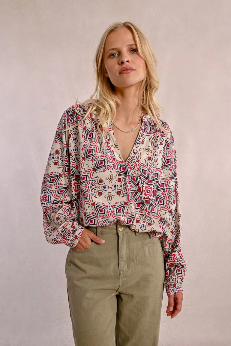 Blouse oversize imprimée