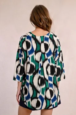 Blouse oversize imprimée