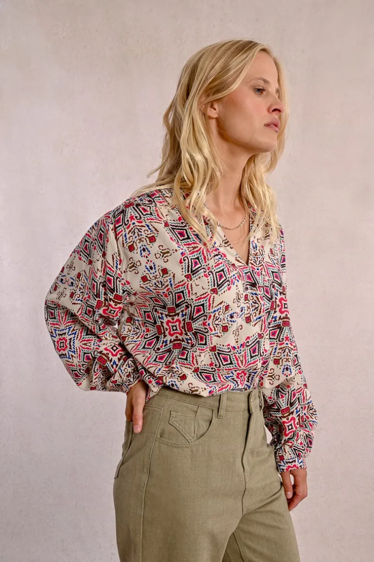 Blouse oversize imprimée