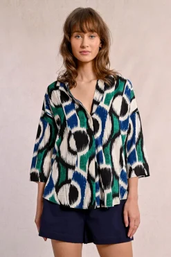 Blouse oversize imprimée