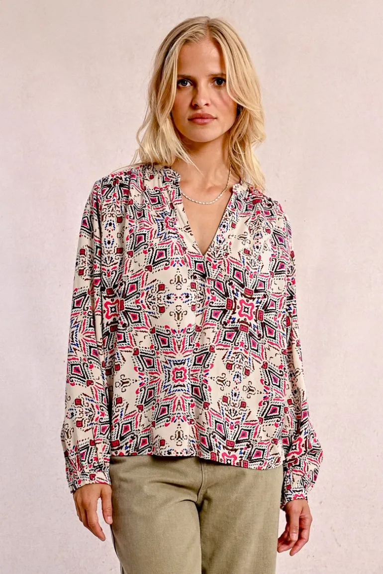 Blouse oversize imprimée