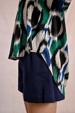 Blouse oversize imprimée