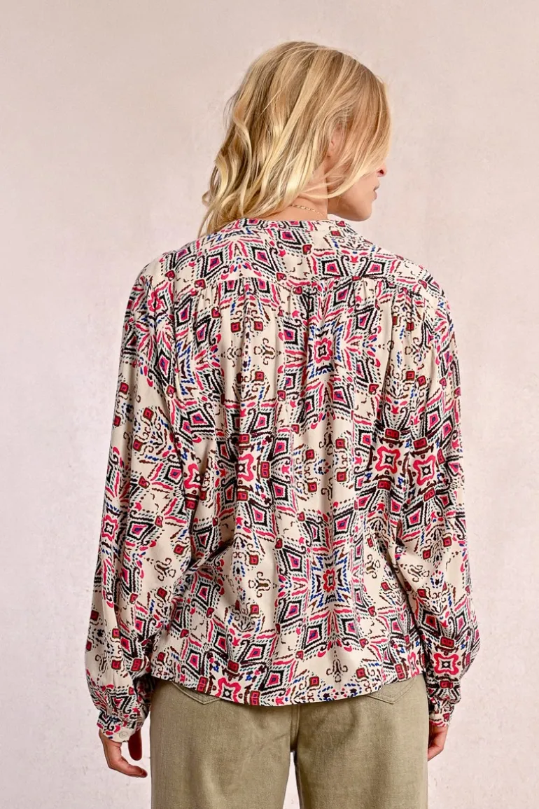 Blouse oversize imprimée