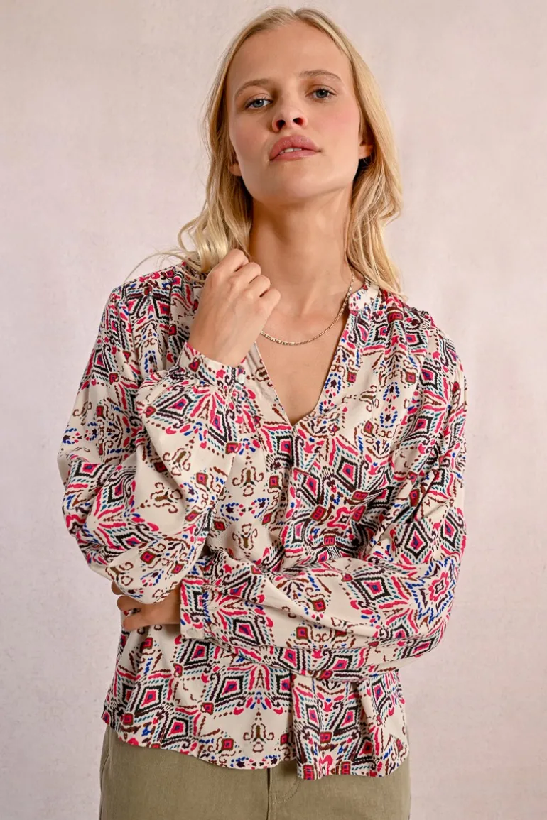 Blouse oversize imprimée