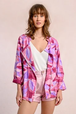 Blouson oversize croisé