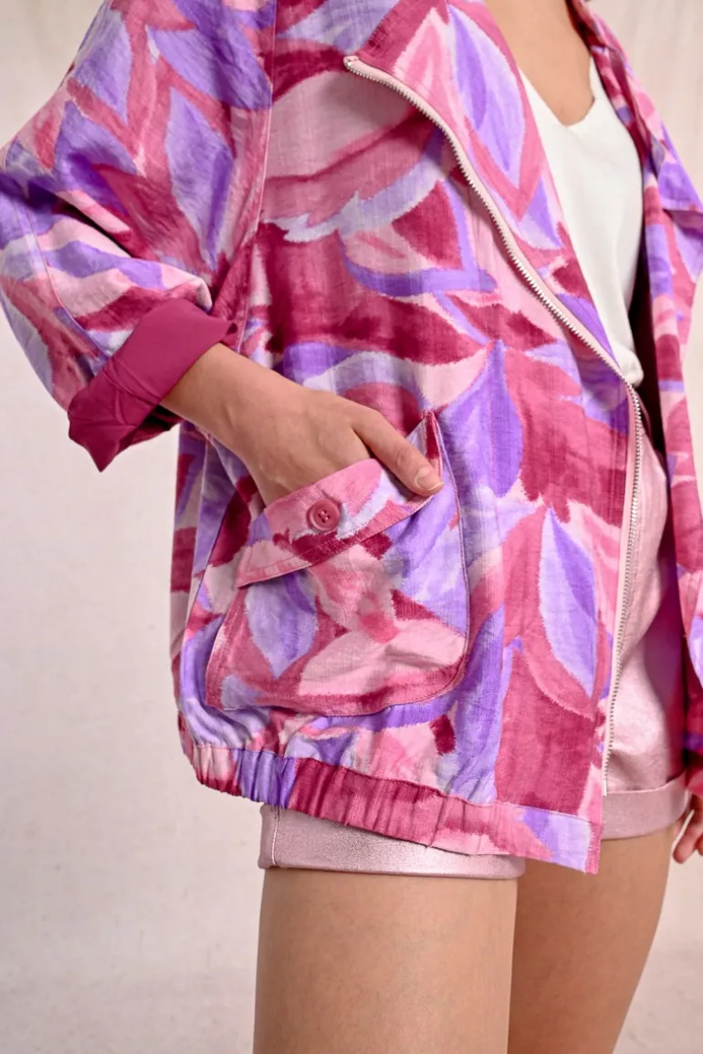 Blouson oversize croisé