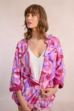 Blouson oversize croisé