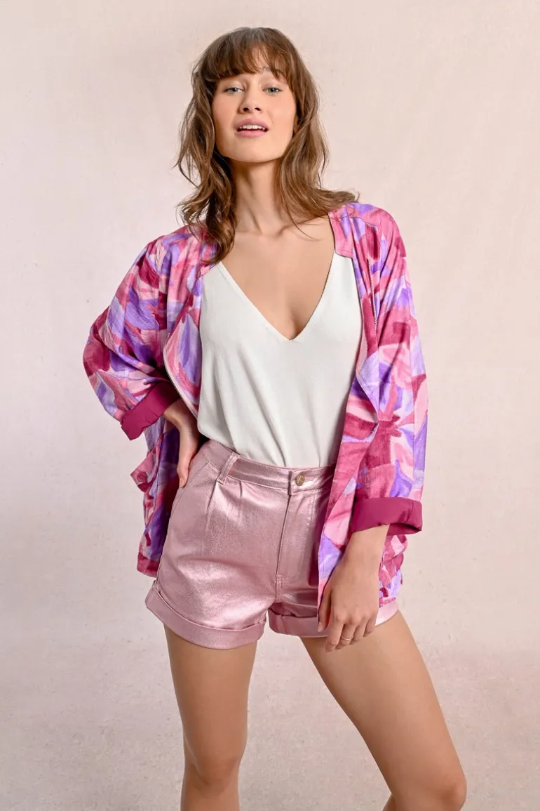 Blouson oversize croisé
