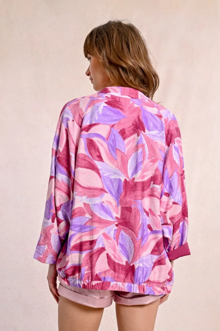 Blouson oversize croisé