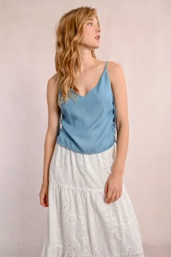 Caraco à lacets en Tencel