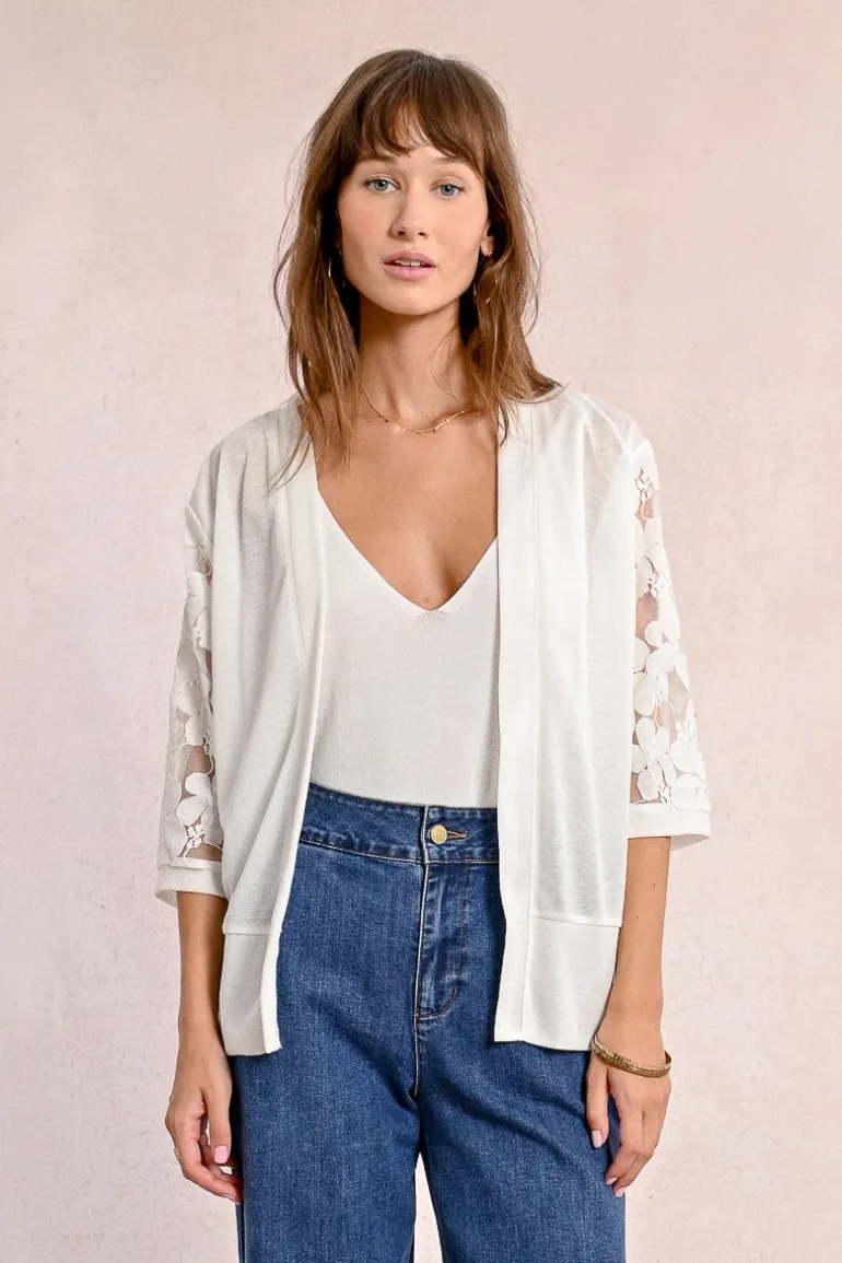 Cardigan brodé