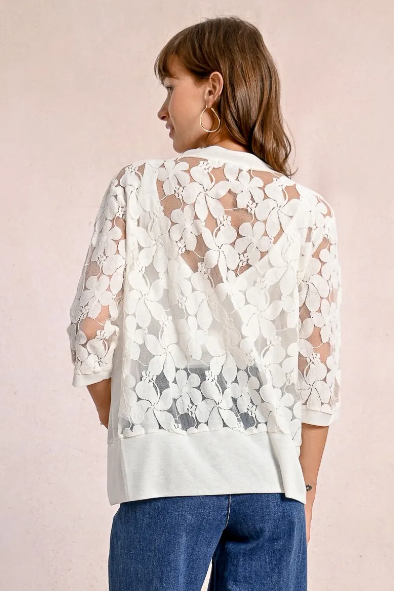 Cardigan brodé