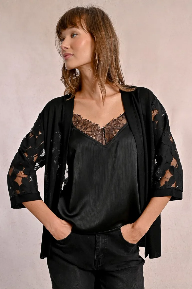 Cardigan brodé