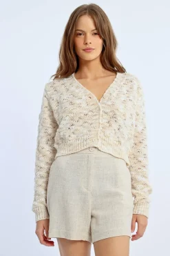 Cardigan en laine mélangée