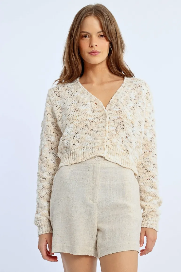 Cardigan en laine mélangée