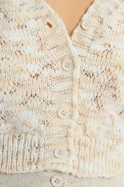 Cardigan en laine mélangée