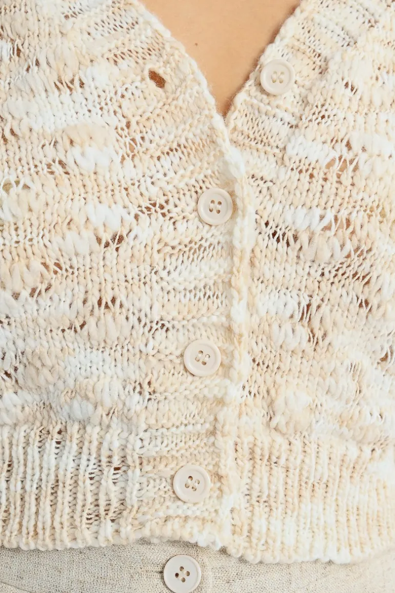 Cardigan en laine mélangée