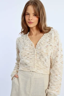 Cardigan en laine mélangée