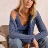 Cardigan en maille ajourée