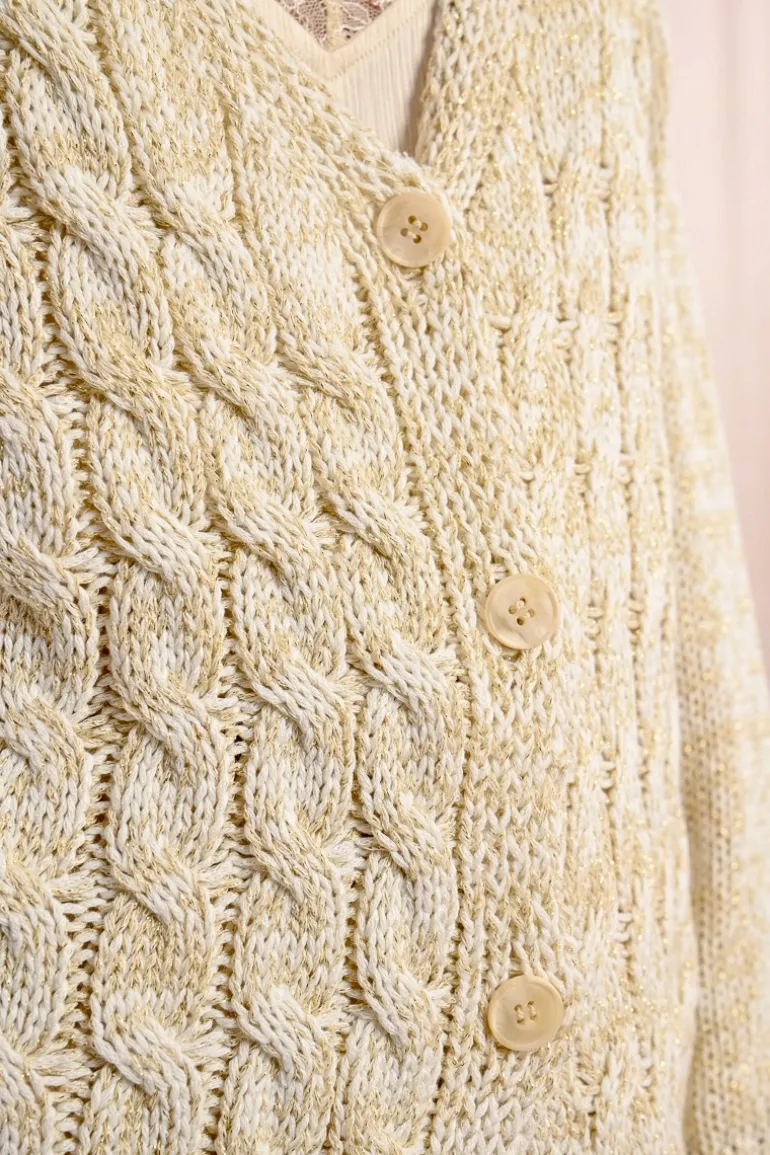 Cardigan en maille, col V
