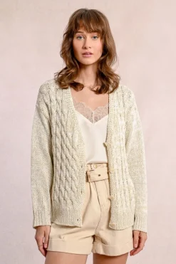 Cardigan en maille, col V