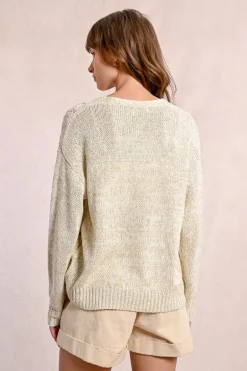 Cardigan en maille, col V